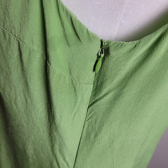 Tibi New York Silk Dress Size 8 Green - Picture 11 of 14